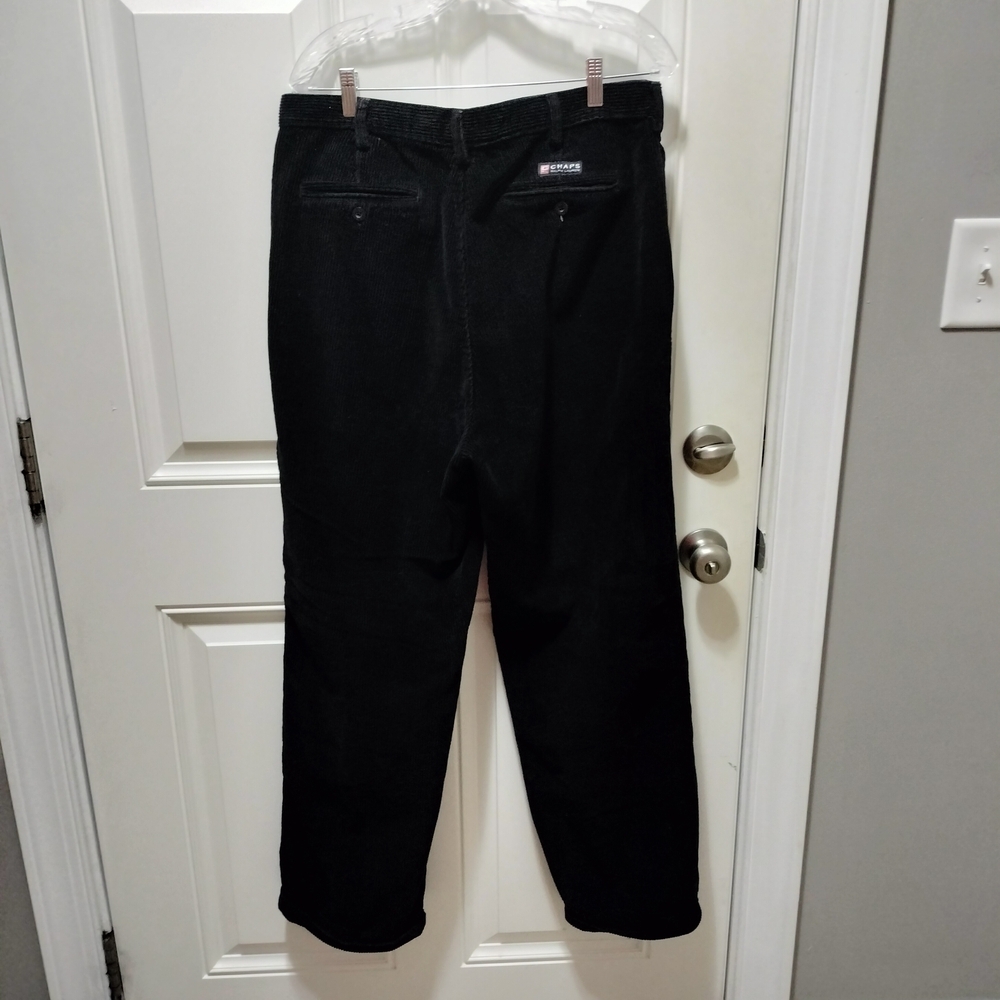 Chaps Men's Dark Corduroy Trousers Size 36X32 - Picture 3 of 6